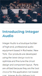 Mobile Screenshot of integeraudio.com